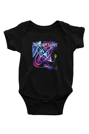 Crimson Glory Baskılı Unisex Siyah Bebek Body - Zıbın