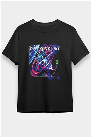 Crimson Glory Baskılı Unisex Siyah Tişört
