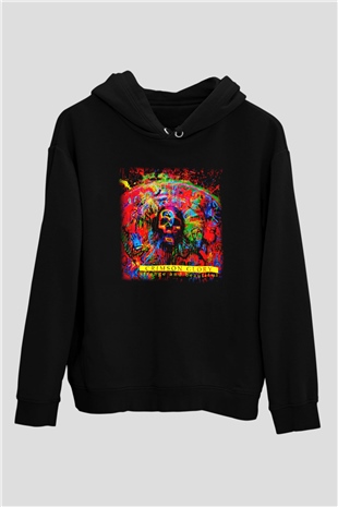 Crimson Glory Siyah Unisex Hoodie