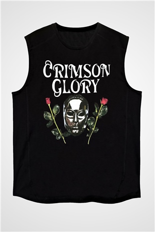 Crimson Glory Siyah Unisex Kolsuz Tişört