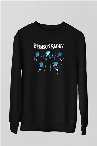 Crimson Glory Siyah Unisex Sweatshirt