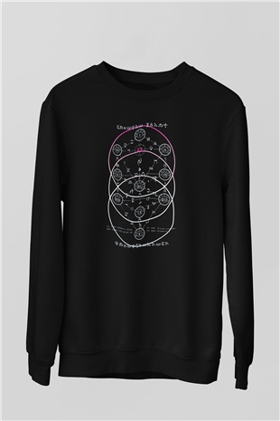 Crimson Glory Siyah Unisex Sweatshirt