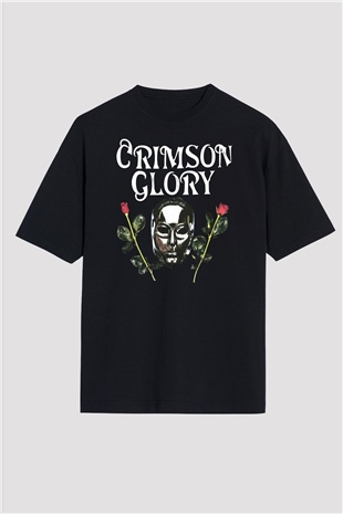 Crimson Glory Siyah Oversize Tişört Oversize T-shirt - TişörtFabrikası