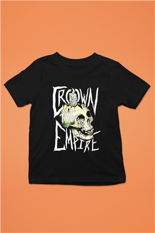Crown the Empire Baskılı Siyah Unisex Çocuk Tişört