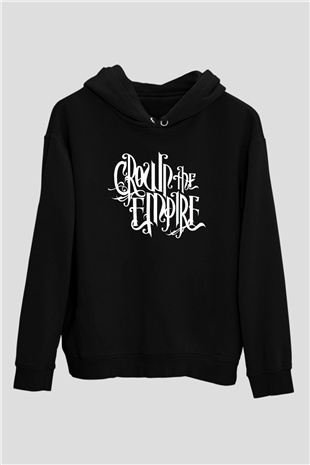 Crown the Empire Siyah Unisex Kapüşonlu Sweatshirt