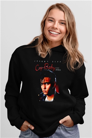 Cry-Baby Siyah Unisex Hoodie