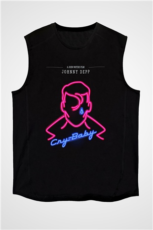 Cry-Baby Siyah Unisex Kolsuz Tişört