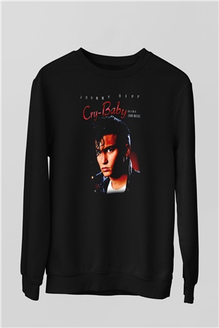 Cry-Baby Siyah Unisex  Sweatshirt