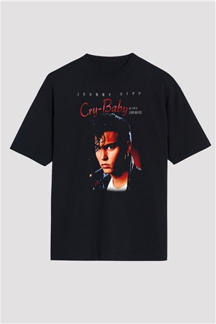 Cry-Baby Siyah Oversize Tişört