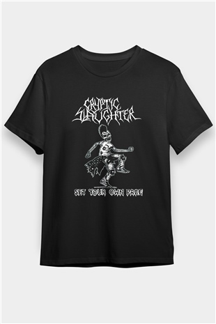 Cryptic Slaughter Siyah Unisex Tişört T-Shirt - TişörtFabrikası