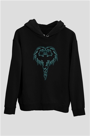 Cryptopsy Baskılı Unisex Siyah Kapüşonlu Sweatshirt