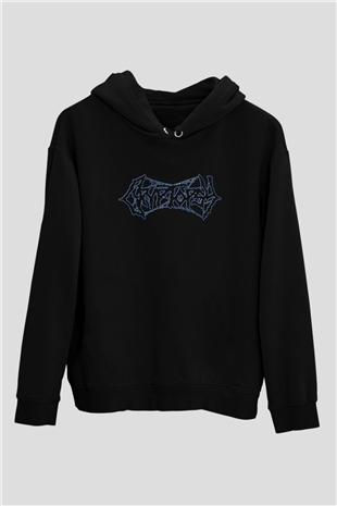 Cryptopsy Baskılı Unisex Siyah Kapüşonlu Sweatshirt