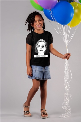 Crystal Castles Baskılı Siyah Unisex Çocuk Tişört