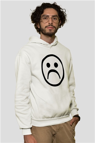Crystal Castles Beyaz Unisex Kapşonlu Sweatshirt
