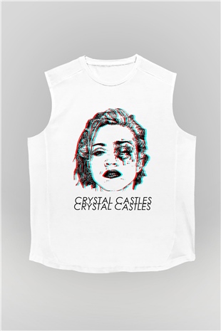 Crystal Castles Beyaz Unisex Kolsuz Tişört