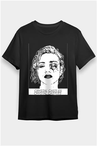 Crystal Castles Beyaz Unisex Tişört T-Shirt - TişörtFabrikası
