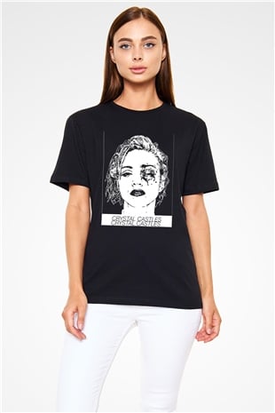 Crystal Castles Beyaz Unisex Tişört T-Shirt - TişörtFabrikası