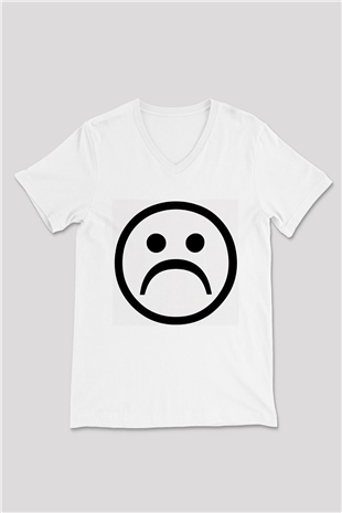 Crystal Castles Beyaz Unisex V Yaka Tişört T-Shirt