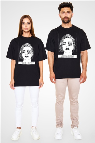 Crystal Castles Siyah Unisex Oversize Tişört T-Shirt