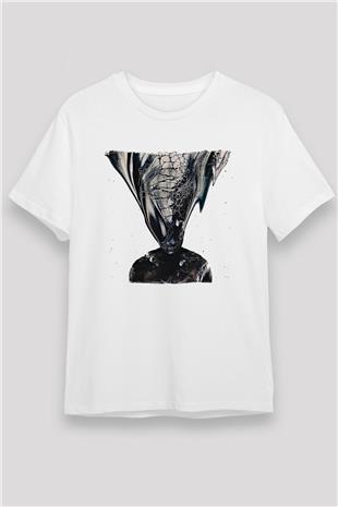 Crystal Lake Baskılı Unisex Beyaz Tişört - Tshirt