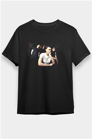 Crystal Lake Baskılı Unisex Siyah Tişört - Tshirt