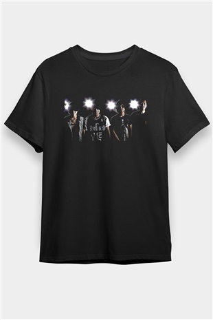 Crystal Lake Baskılı Unisex Siyah Tişört - Tshirt