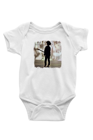 Cure Baskılı Unisex Beyaz Bebek Body - Zıbın