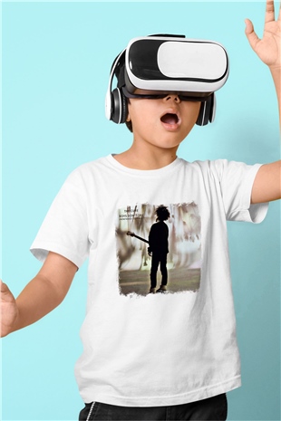 Cure Baskılı Unisex Beyaz Çocuk Tişört