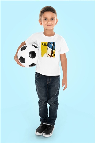 Cure Baskılı Unisex Beyaz Çocuk Tişört