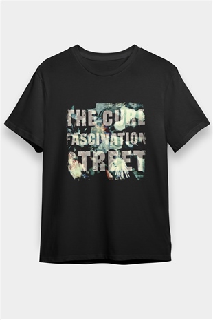 Cure Baskılı Unisex Siyah Tişört