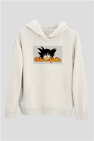 Curious George Beyaz Unisex Hoodie