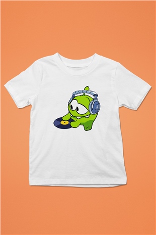 Cut the Rope Baskılı Beyaz Unisex Çocuk Tişört