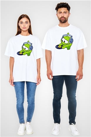 Cut the Rope Beyaz Unisex Oversize Tişört T-Shirt