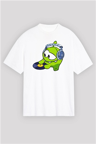 Cut the Rope Beyaz Unisex Oversize Tişört T-Shirt