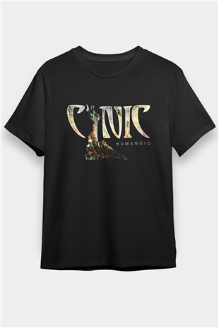 Cynic Baskılı Unisex Siyah Tişört