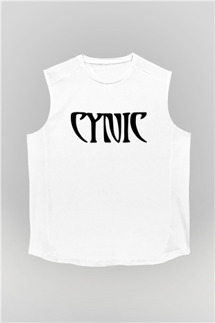 Cynic Beyaz Unisex Kolsuz Tişört