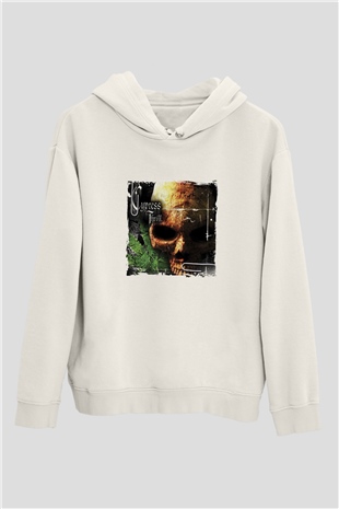 Cypress Hill Baskılı Unisex Beyaz Kapüşonlu Sweatshirt