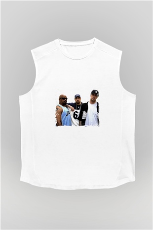 Cypress Hill Baskılı Unisex Beyaz Kolsuz Tişört