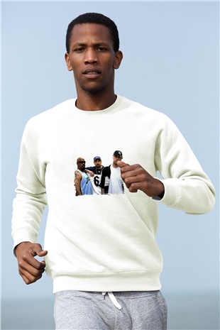 Cypress Hill Baskılı Unisex Beyaz Sweatshirt