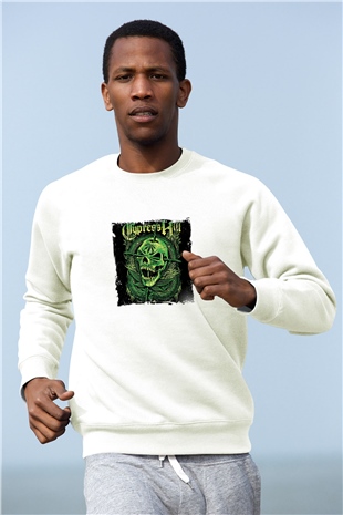 Cypress Hill Baskılı Unisex Beyaz Sweatshirt