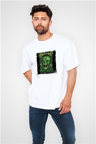 Cypress Hill Baskılı Oversize Beyaz Tişört