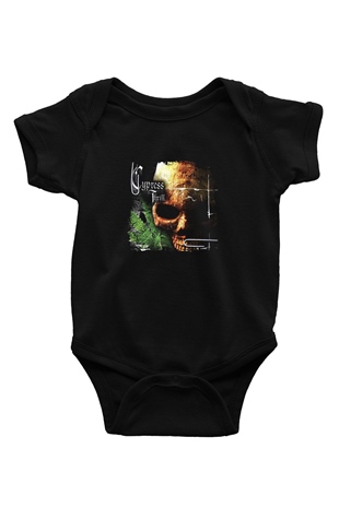Cypress Hill Baskılı Unisex Siyah Bebek Body - Zıbın