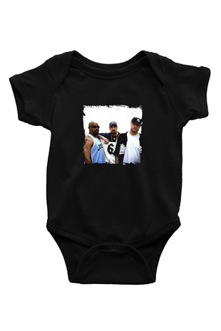 Cypress Hill Baskılı Unisex Siyah Bebek Body - Zıbın