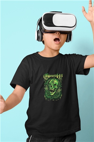 Cypress Hill Baskılı Unisex Siyah Çocuk Tişört