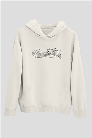 Cypress Hill Beyaz Unisex Kapşonlu Sweatshirt