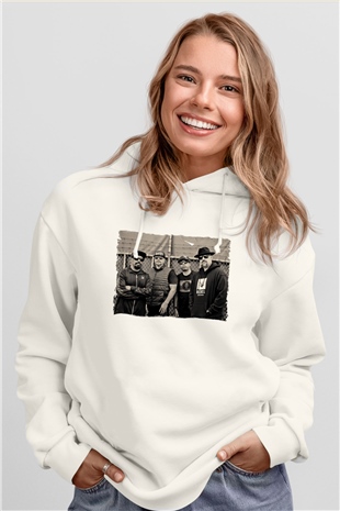 Cypress Hill Beyaz Unisex Kapüşonlu Sweatshirt