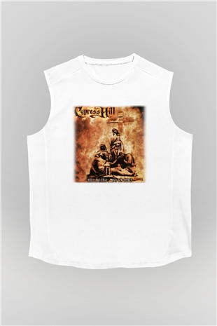 Cypress Hill Beyaz Unisex Kolsuz Tişört