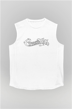 Cypress Hill Beyaz Unisex Kolsuz Tişört