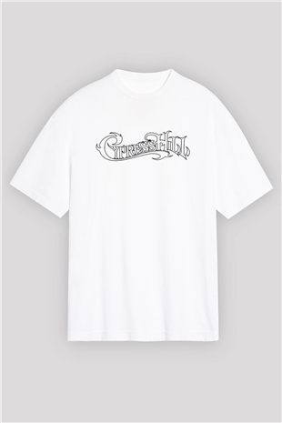 Cypress Hill Beyaz Unisex Oversize Tişört T-Shirt
