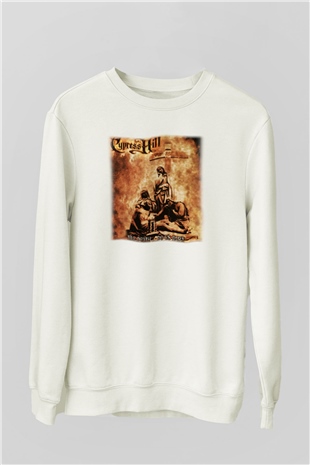 Cypress Hill Beyaz Unisex Sweatshirt